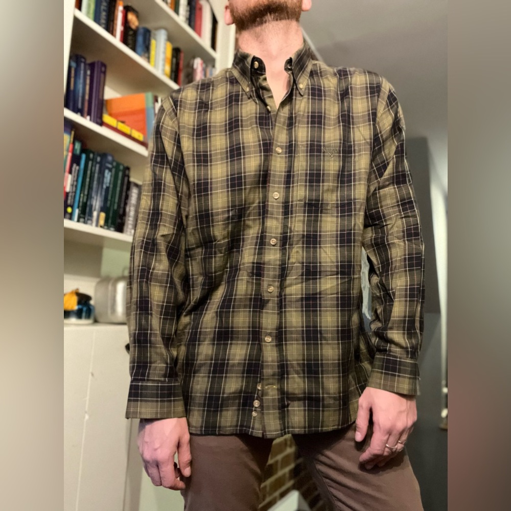 Barbour Regular Fit Flannel Button Down Shirt